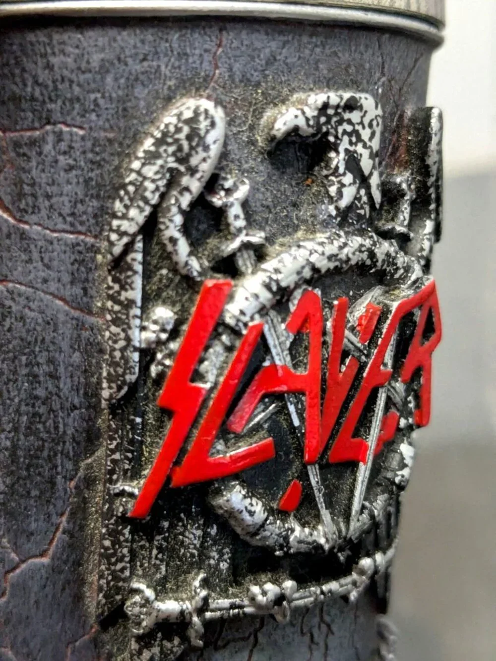Slayer Eagle Shot Glass Resin Exterior Stainless Steel Insert 4 